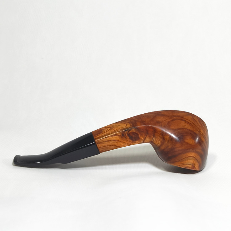 پیپ چوبی دستساز. بدون خراطی. چوب سخت کایو kayo. رنگ طبیعی چوب. Souwl